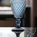 Miniatyrbillede 4 af 4: 6 stk. sæt glas net konge vinglas glas vinglas vandglas lang drikkeglas - blå