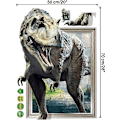 Miniatyrbillede 2 af 5: 3D Dinosaur Wall Decal - til børns soveværelse, legerum, babypleje