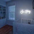 Miniatyrbild 5 av 5: Oh Baby Neon Skylt Vit Led Neon Väggljusskyltar Brev Neon Lig