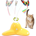 Miniatyrbild 1 av 5: Jaune Jouet Interactif D'Intérieur pour Chat avec Papillon Rota