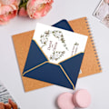 Miniatyrbillede 5 af 5: 50 stk. Kuverter til invitationer 18,5 x 13,5 cm, Kuverter 5 x 7 tommer V-flap Kuverter til postkort Blue