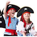 Pikkukuva 2 / 3: Lasten Pirhattu - Kostyymiasu Varuste Tytöille ja Pojille Mardi Gras/Karnevaaliin