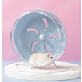 Miniatyrbillede 2 af 4: Blå 18cm gennemsigtig Hamster løbehjul