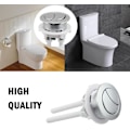 Miniatyrbillede 4 af 4: 5 stk. 38 MM Toilettank Trykknap Toiletknap Dobbelt Tryk Skylning Toiletknap Toilettank Knap Toiletknap Skylleknap Udskiftning med Gevind