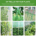 Miniatyrbilde 4 av 5: Netting for klatreplanter Hage espalier netting 2m x 5m Klatreplante støtte fiksering netting Hage