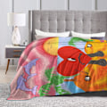 Miniatyrbillede 2 af 5: Halloween Sofa Tæppe Kast Tæppe Flannel Tæppe til Stol Sofa Couch Seng Tæppe Fit Hjem Hyggeligt