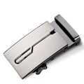 Miniatyrbillede 1 af 3: Herrebælte, Læderbælte til mænd, Justerbart klikspænde bælte Automatisk spænde（stil 1）
