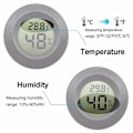 Miniatyrbillede 3 af 5: 2-pak Mini Hygrometer Termometer Digital LCD Monitor Indoo