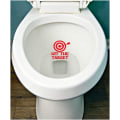 Miniatyrbillede 1 af 5: 2 stk. HIT THE TARGET klistermærke BADEVÆRELSE TOILET Potte SÆDE Drenge Tr