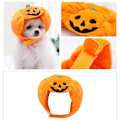 Miniatyrbillede 3 af 5: Halloween kæledyr græskar hat justerbar kæledyr hovedbeklædning sød græskar hat til kat hund Halloween dress up S