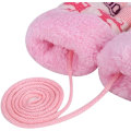 Miniatyrbild 4 av 5: （Rosa）Stickade handskar Tjocka vantar Vinteruppvärmda vantar Full
