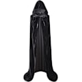 Miniatyrbillede 2 af 5: Helt lang balaclava fløjlskappe Halloween Fancy Cape Kostumer (Sort, 170 cm)