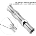 Miniatyrbild 4 av 5: Utomhus överlevnadsvisselpipa Högsta nödsignal Visselpipa Bärbar aluminiumlegering Säker