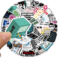Miniatyrbillede 5 af 5: 50 stk. Programmeringsstickere Gave til Udviklere Programmere Hackere Ingeniører, Program Stickere til Laptop Computer Vand