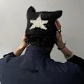 Miniatyrbillede 4 af 5: Kvinder Y2K Fuzzy Fluffy Hat Kawaii Grunge Fairy Katteøre Beanie Slouchy Hovedbeklædning Tilbehør