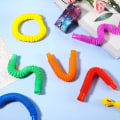 Miniatyrbillede 3 af 5: 6 stk. Pop Tubes Mini Sensoriske Legetøj, Multifarvede Strækbare Rør Se