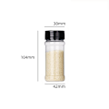 Miniatyrbillede 2 af 5: Pakke med plastik krydderiglas, tomme krydderiglas, klar krydderibeholder, krydderibeholder, lille krydderikasse, opbevaringsglas, opbevaringsglas med låg (100 ml)