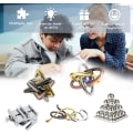 Miniatyrbilde 2 av 5: Metallpuslesett 5 deler, Metallpuslespill, Pedagogiske intelligensleker, IQ-test Distanglement Pu