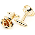 Miniatyrbillede 2 af 4: Roseguld Blomstformet Fransk Skjorte Smykke Manschetknapper Rustfrit Tuxedo Manschetknapper Knapper Med Gaveæske Til Forretning Bryllup