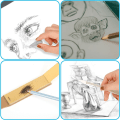 Miniatyrbillede 5 af 5: 23PCS Sketch Tegneværktøjer, Blending Stumps og Tortillions Sæt Blending Værktøjer med Art Sketch Wipe S