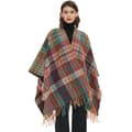 Sjal med ärmar och manschetter (grön 155cm)