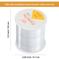Miniatyrbilde 2 av 5: Sterk 100m elastisk nylontråd for armbånd, 1mm gjennomsiktig elastisk fisketråd for armbånd fo