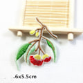 Miniatyrbilde 2 av 5: 11 stk. - Brodert lapp i form av retroblomster, Boho Rose