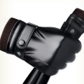 Miniatyrbilde 2 av 5: Lær USB-oppvarmede hansker for menn og kvinner（A）, vinteroppvarmede votter