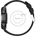 Miniatyrbillede 5 af 5: Sort-22mm urrem til Huawei Watch 3/3 Pro/GT2 Pro/GT2e/GT2/GT 46mm/Galaxy Watch Black