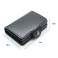 Miniatyrbilde 3 av 5: RFID-NFC sikker POP UP dobbel anti-tyveri kortholder svart