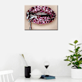 Pikkukuva 3 / 5: (30x40cm) Timanttimaalaus 5D DIY Violetti Seksi Huulet Drool of M