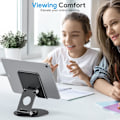 Miniatyrbild 5 av 5: 1 st Swivel Tablet Stativ för iPad med 360° Rotationsbas, Vikbart Justerbart Stativ för Ritning, Kompatibel 4 - 12.9