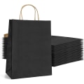 Pikkukuva 1 / 4: 25 Kraft-paperikassi, Paperikassi, Lahjakassi, Kraft-paperikassi 26 * 13 * 33 Cm