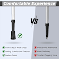 Miniatyrbilde 5 av 5: 12 stk gummibeskyttelsetupper for Nordic Walking Trekking Poles asfaltbeskyttere buffer for Trek