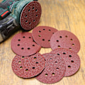 Miniatyrbillede 3 af 3: 60 diske med 8 huller - Slibeskiver Sandpapir til slibning 125mm Ecc