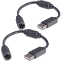 Pikkukuva 1 / 5: Xbox 360 PC ja Xbox360 langallinen ohjainsovitin, USB-kaapeli USB-sovitin peliohjaimille, Xbox 360 PC Co