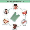 Miniatyrbild 4 av 5: Gua Sha Ansiktsverktyg för Näsmassage Verktygbräda Naturlig Jade Sten för SPA Akupunkturterapi Triggerpunktbehandling