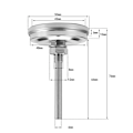 Miniatyrbilde 5 av 5: BBQ Termometer Ovnstemperatur Termometer Måler Rustfritt