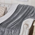 Miniatyrbillede 3 af 5: Fleece Sofatæppe - Vinter Sofatæppe (180x200cm Grå)