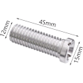 Miniatyrbillede 2 af 5: 4 stk. hule skruer til siventiler vask kurv skruer rustfrit stål hule skrue 45mm vask