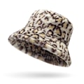 Miniatyrbild 1 av 5: Vintermjuk Konstpäls Plush Bucket Hat, Söt Fiskehatt, Trendig Utomhus Tjock Varm Solhatt för Kvinnor