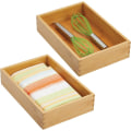 Miniatyrbild 4 av 4: (set av 2) 1 bit bambu lådförvaring för köket - modula