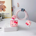 Miniatyrbillede 4 af 5: DIY Kabelbeskytter Oplader Ledningsbeskytter - Datakabel 18W/20W USB-C Oplader Ledningsbeskytter - Kompatibel med iPhone 11 12 13 14 15 Pro Max (01 Pink)