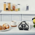 Miniatyrbillede 4 af 5: Pieces Papirhåndklædeholder (Metal, Sort), Stående Servietdispenser i Jern til Køkken og Spisebord