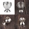 Miniatyrbilde 4 av 5: Egg Cup Set, 4 stk Egg Rack, Rustfritt Stål Egg Rack, Kjøkkenredskaper for Middag