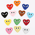 Miniatyrbillede 1 af 5: Multi-Color Love Klud Mærkat (13) Tegneserie Farve Kærlighed Embr