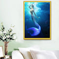 Miniatyrbild 3 av 5: 30x40cm Kit#A 5D DIY Diamantmålning, Sjöjungfru Diamantmålning,