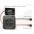 Miniatyrbilde 2 av 5: (2 minutter) 3W opptakbar stemmemodul DIY stemmemeldingsboks klar lyd for kosedyr/gave/leketøy