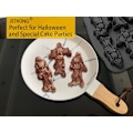 Miniatyrbillede 5 af 5: Hule Skelet Bageform Skeletformet Kageform Silikon Kranie Bageform