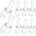 Miniatyrbillede 1 af 5: 6 stk. Hardware Wand Tip Reparationsstang til Brudte Vandrette Persienner Hardware Wand Samling Udskiftningssæt Lodrette Persienner